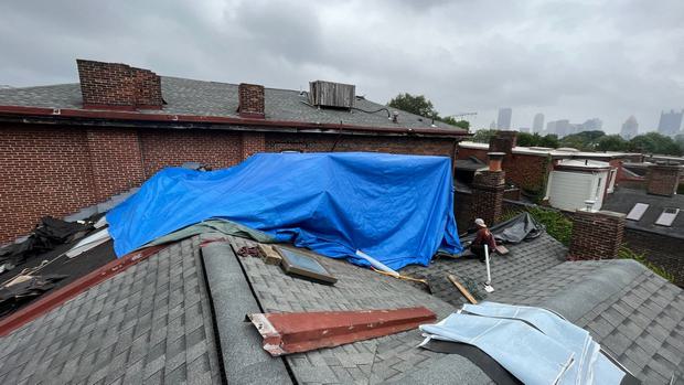 Wind roof repair