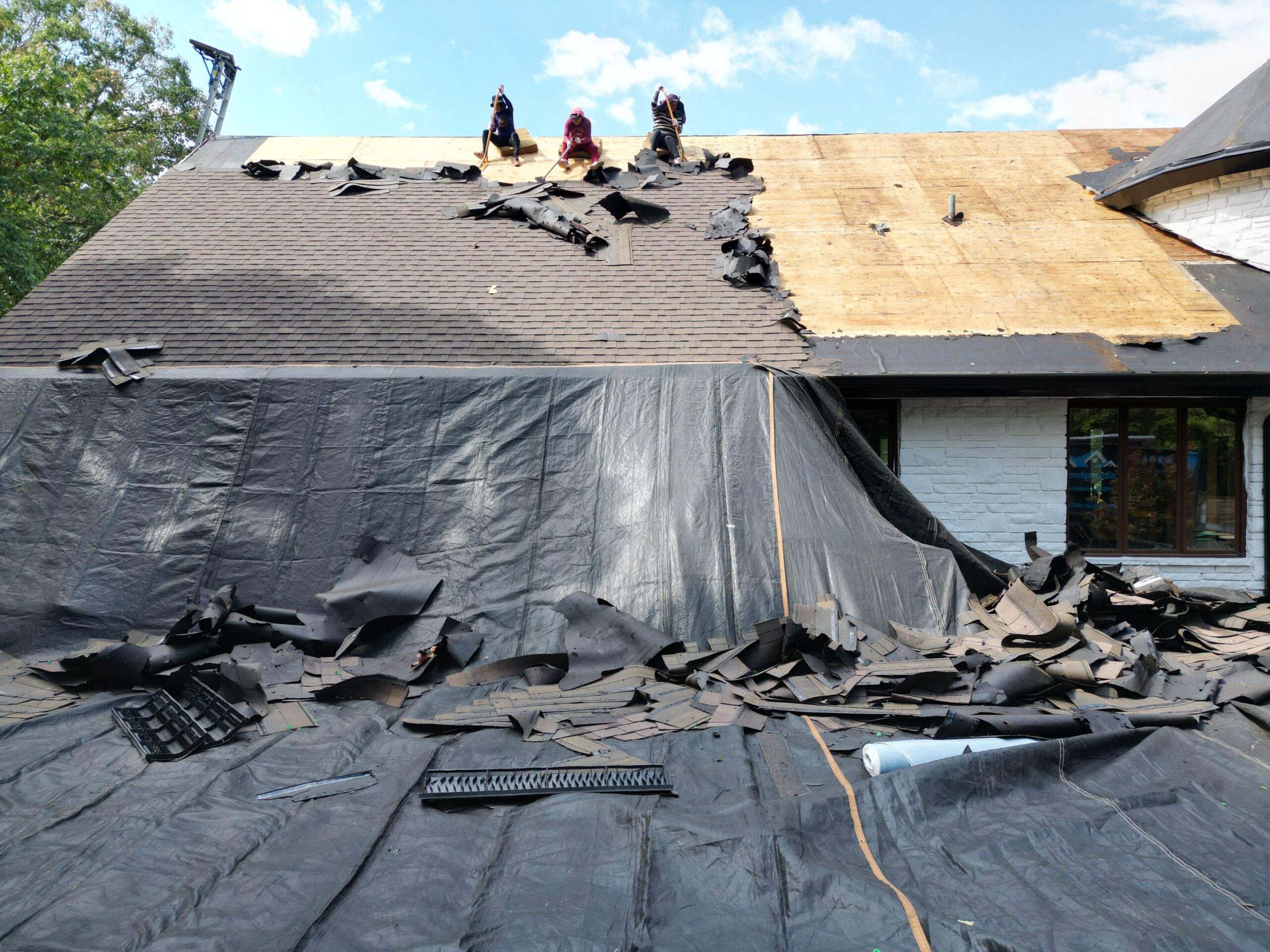 removing the roof from the roof