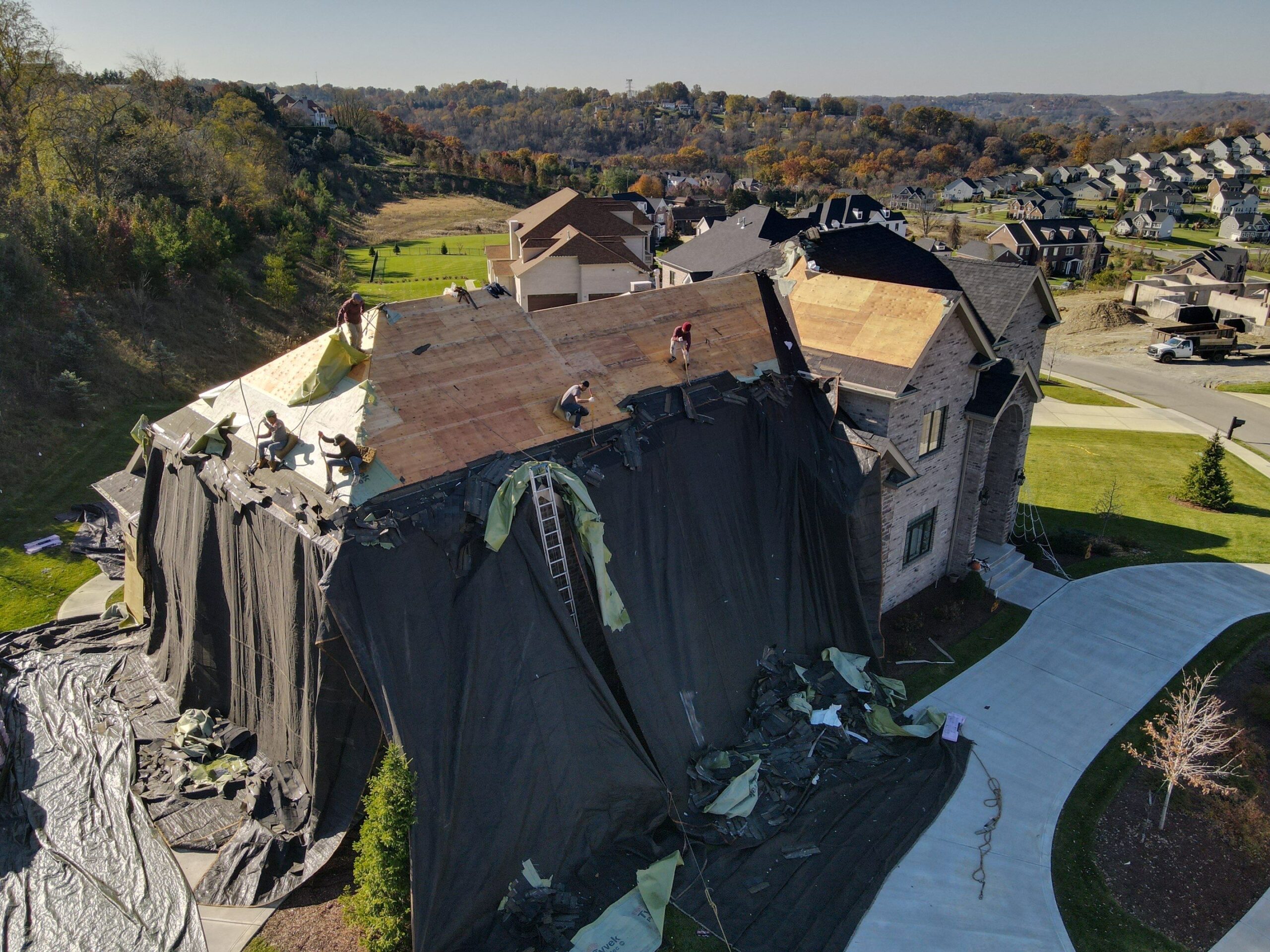 removing the roof from the roof